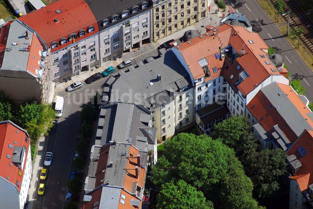 Leipzig von oben - Altbausanierung in der Leipziger Volkmarstraße