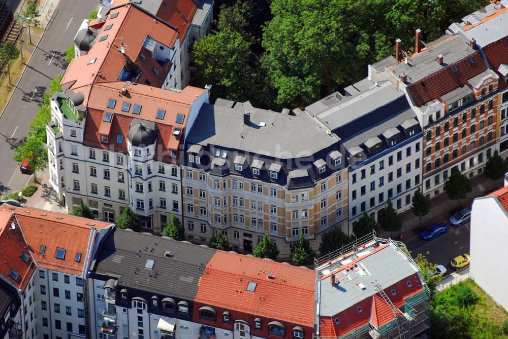 Luftbild Leipzig - Altbausanierung in der Leipziger Volkmarstraße