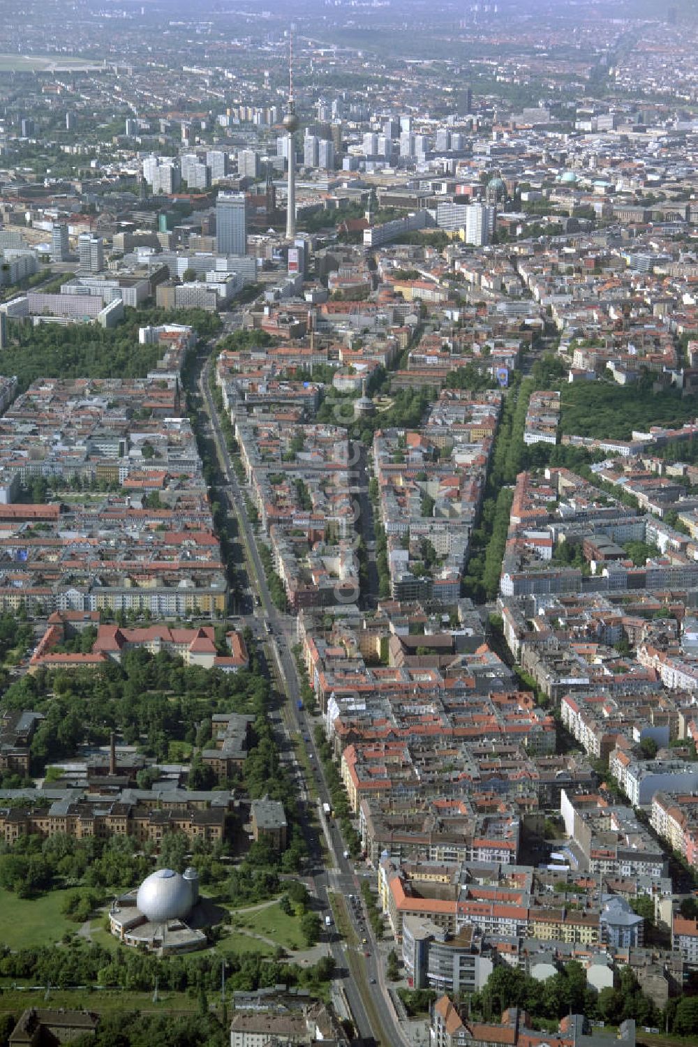 Berlin von oben - Altbauwohngebiete Berlin Prenzlauer Berg