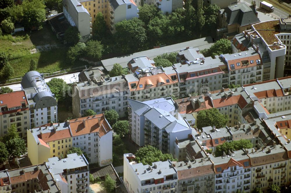 Berlin aus der Vogelperspektive: Altbauwohngebiete Berlin Prenzlauer Berg