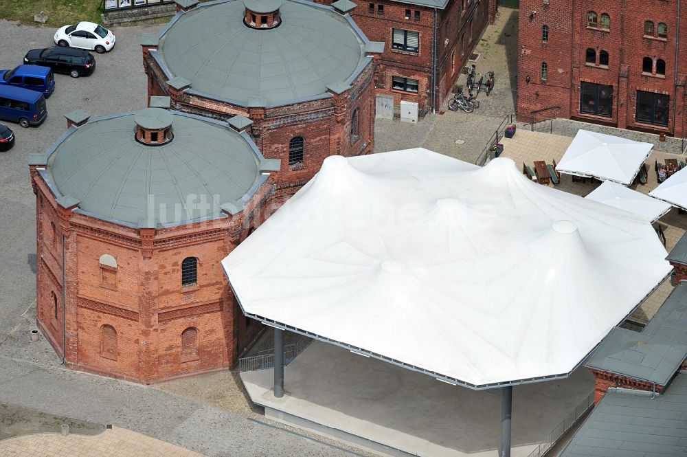 Wittenberge von oben - Alte Ölmühle in Wittenberge im Bundesland Brandenburg