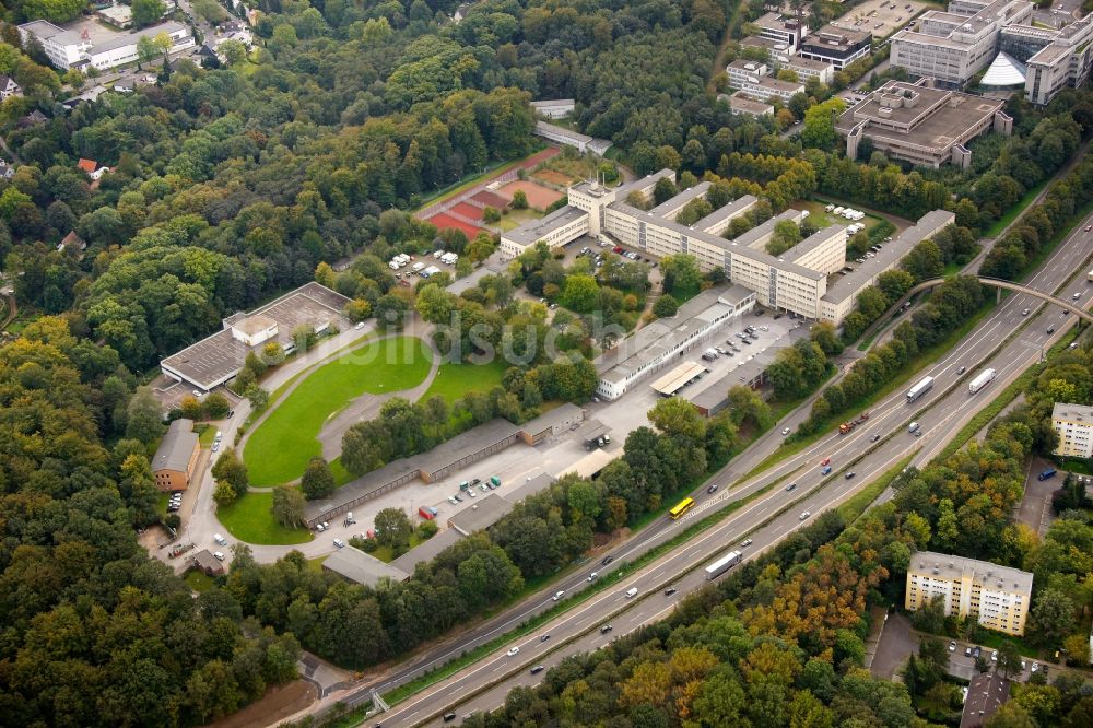 Luftaufnahme Essen - Alte Polizeischule in Essen im Bundesland Nordrhein-Westfalen