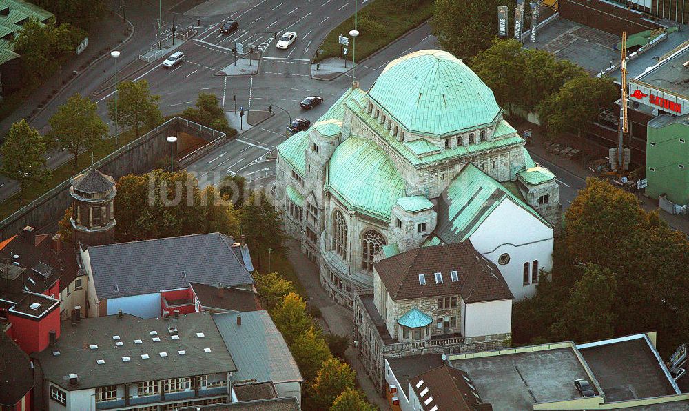 Essen von oben - Alte Synagoge