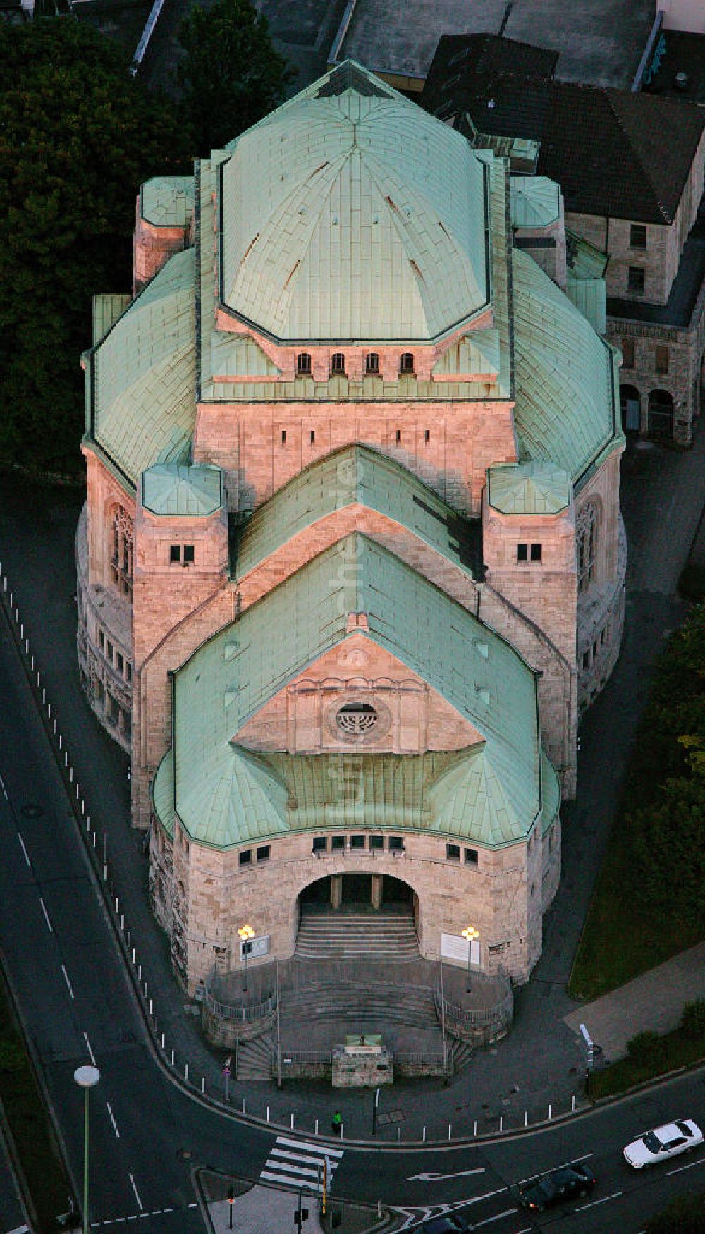 Luftaufnahme Essen - Alte Synagoge