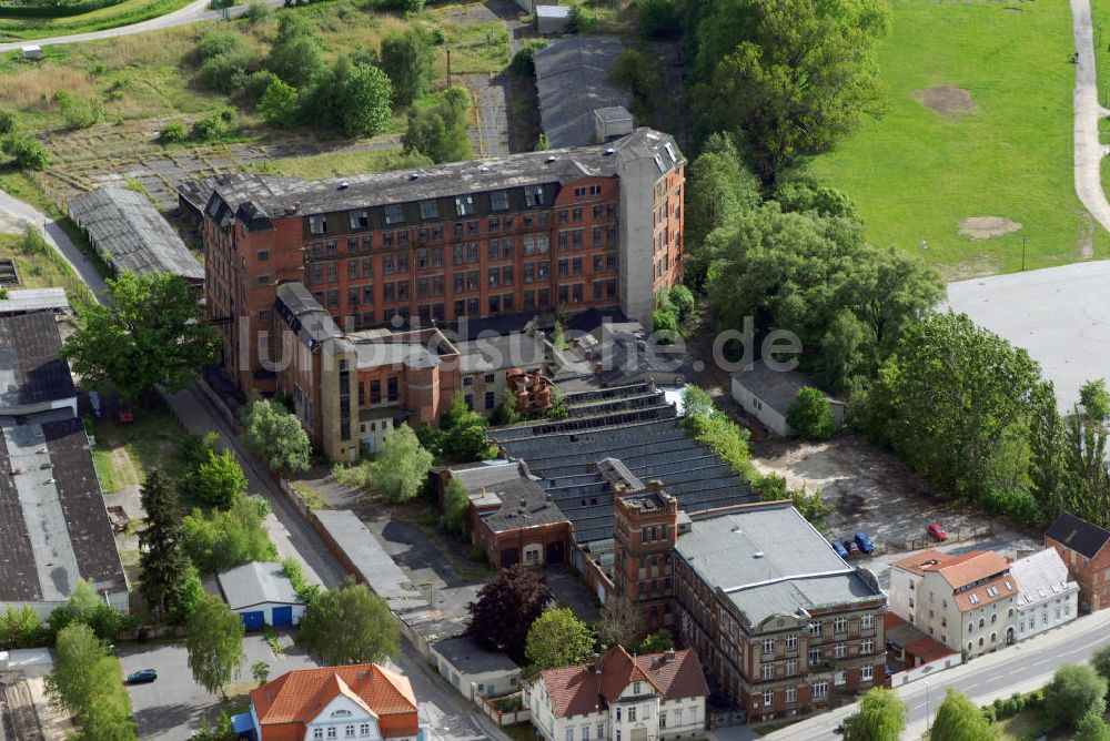 Luftaufnahme Wittstock - Alte Textilfabrik in Wittstock a. d. Dosse