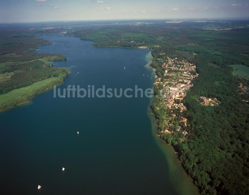 Luftaufnahme Schorfheide - Altenhof am Werbellinsee