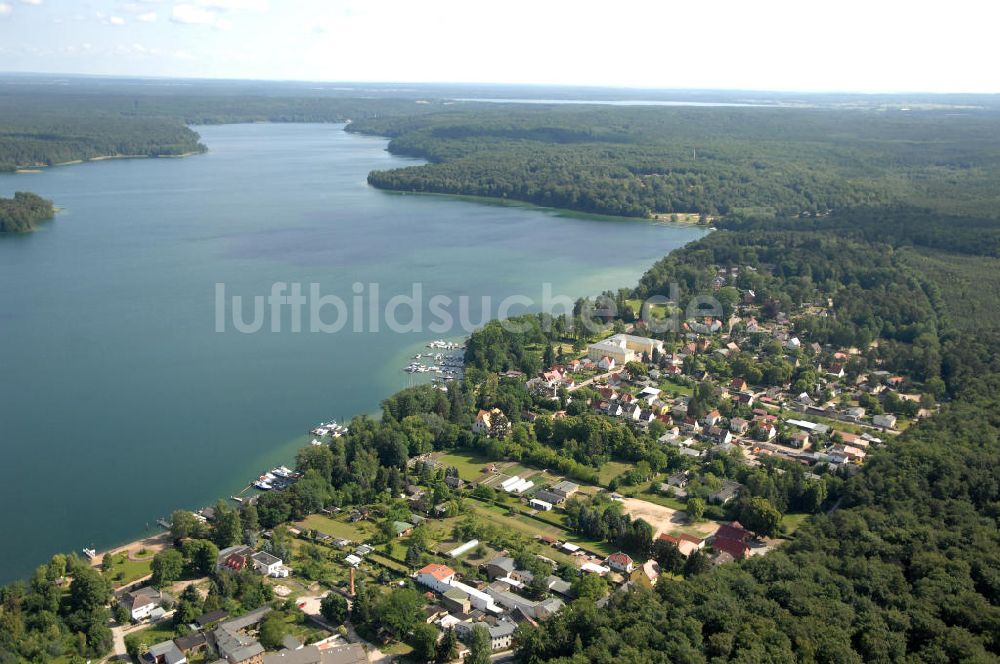 Luftbild Schorfheide - Altenhof am Werbellinsee in Brandenburg