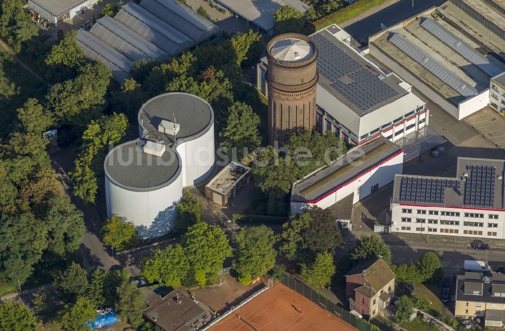 Luftaufnahme Mönchengladbach - Alter Wasserturm am Dahler Kirchweg in Mönchengladbach am Niederrhein in Nordrhein-Westfalen