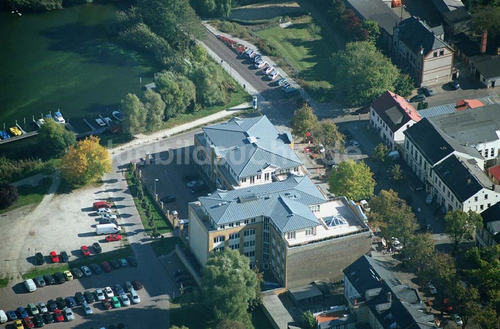 Werder ( Brandenburg ) von oben - Altes Brauhaus in Werder / Havel