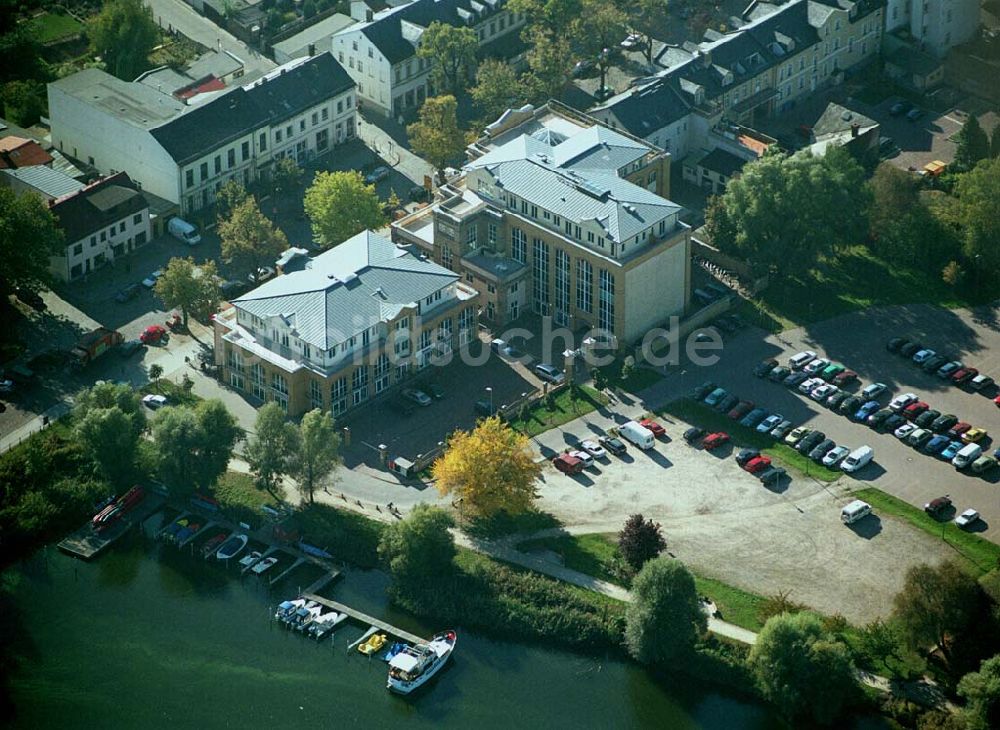 Werder ( Brandenburg ) von oben - Altes Brauhaus in Werder / Havel