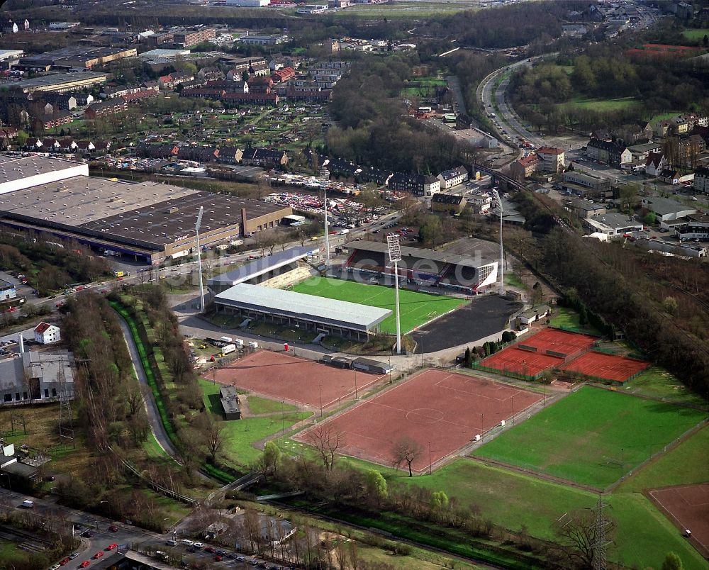 Essen aus der Vogelperspektive: Altes Georg-Melches-Stadion in Essen Nordrhein-Westfalen