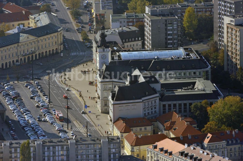 Warschau von oben - Altes Rathaus Warschau