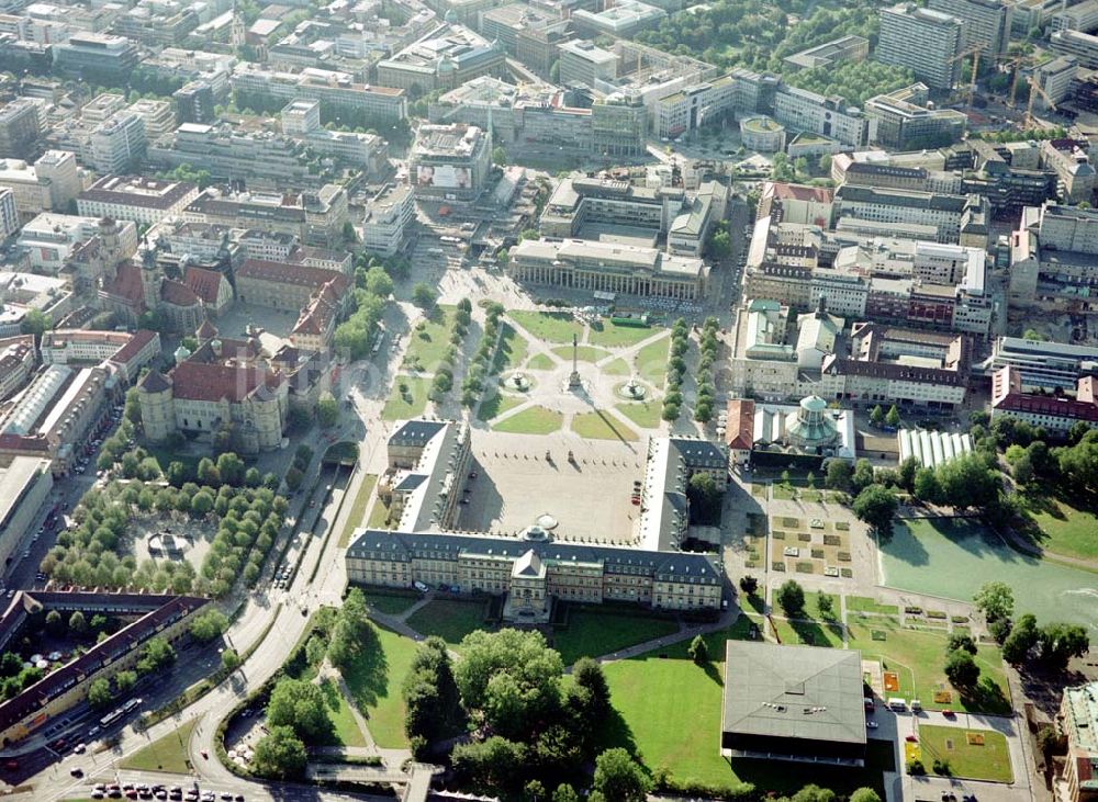 Luftbild Stuttgart - Altes Schloß Stuttgart.