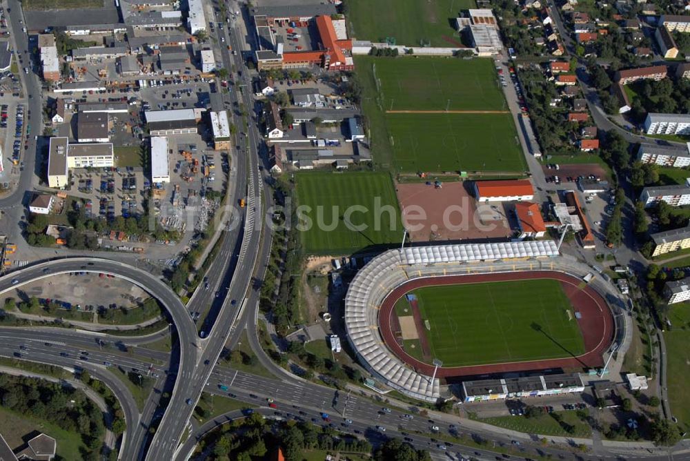 Luftaufnahme Wolfsburg - Altes VfL- Stadion Wolfsburg im Bundesland Niedersachsen