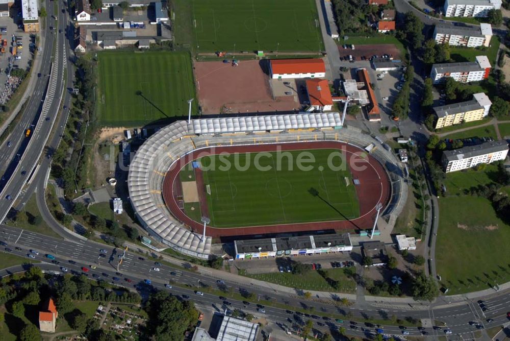 Wolfsburg von oben - Altes VfL- Stadion Wolfsburg im Bundesland Niedersachsen