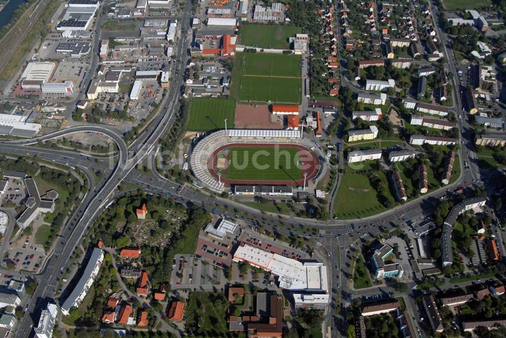 Luftbild Wolfsburg - Altes VfL- Stadion Wolfsburg im Bundesland Niedersachsen