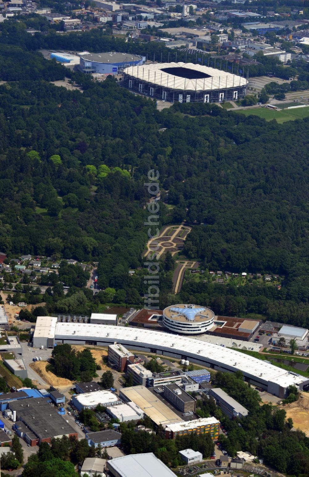 Luftbild Hamburg OT Bahrenfeld - Altonaer Volkspark im Ortsteil Bahrenfeld in Hamburg im gleichnamigen Bundesland