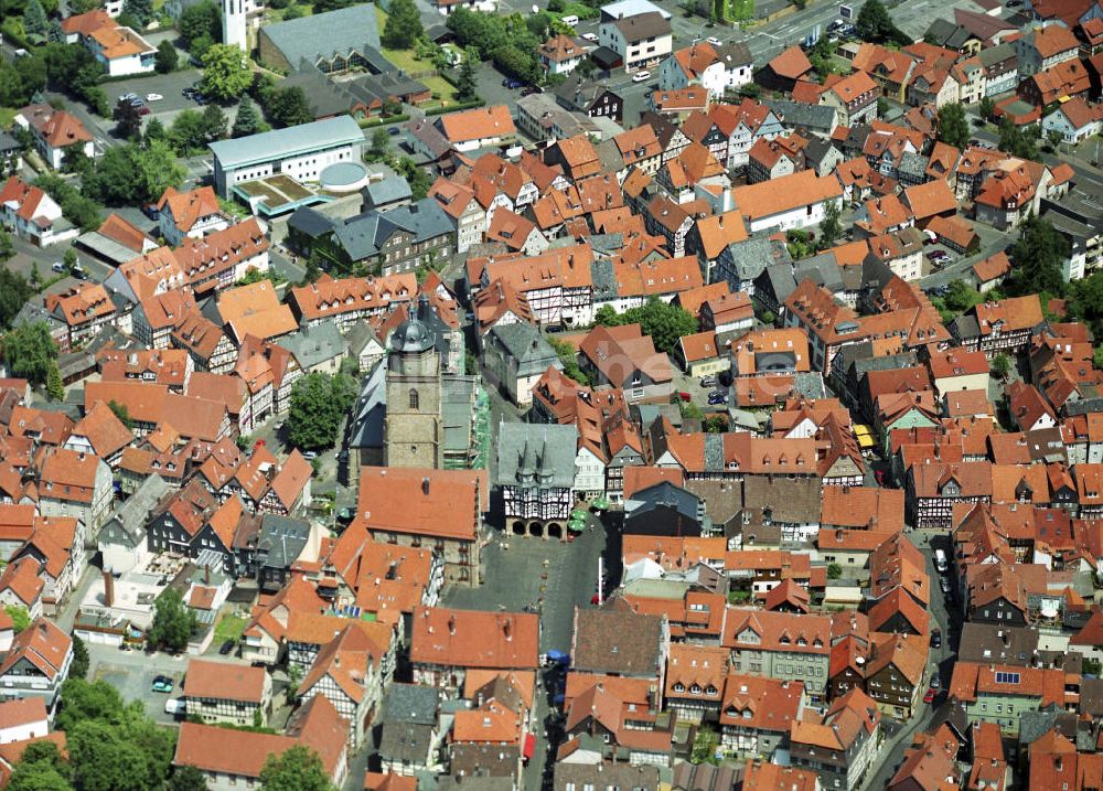 Alsfeld aus der Vogelperspektive: Altstadt Alsfeld