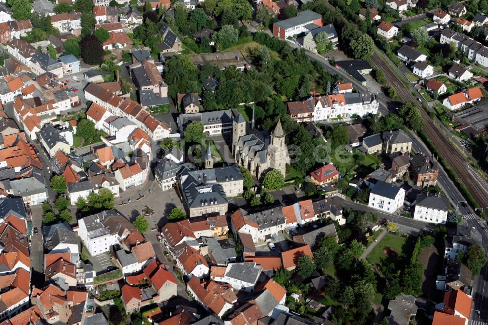 Bad Sobernheim aus der Vogelperspektive: Altstadt Bad Sobernheim im Bundesland Rheinland-Pfalz