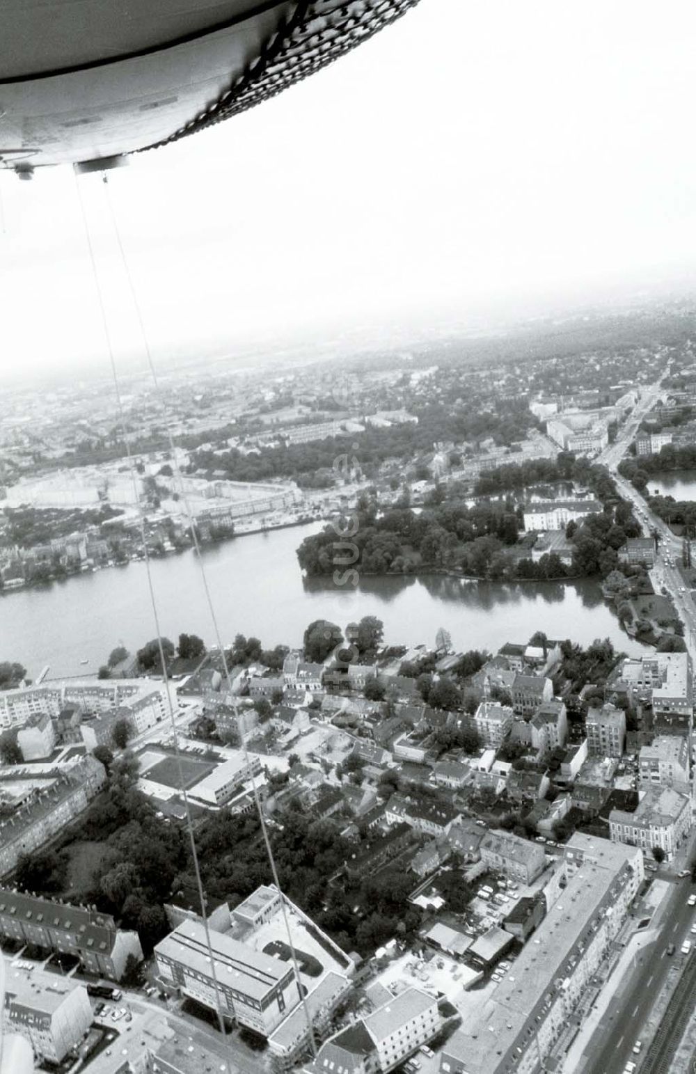 Berlin - KÖPENICK aus der Vogelperspektive: Altstadt von Berlin-Köpenick. 16.09.90