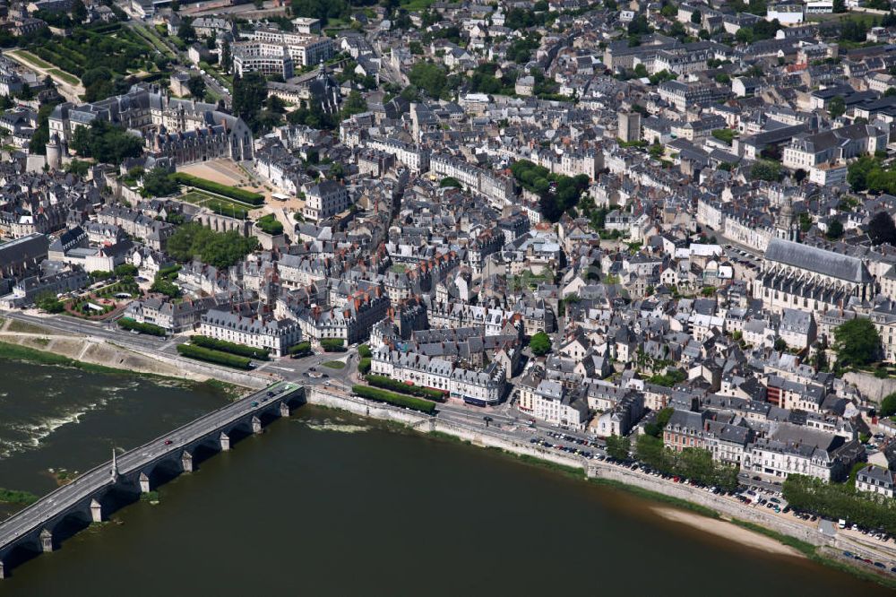 Blois aus der Vogelperspektive: Altstadt Blois