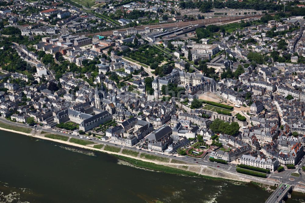 Blois aus der Vogelperspektive: Altstadt Blois