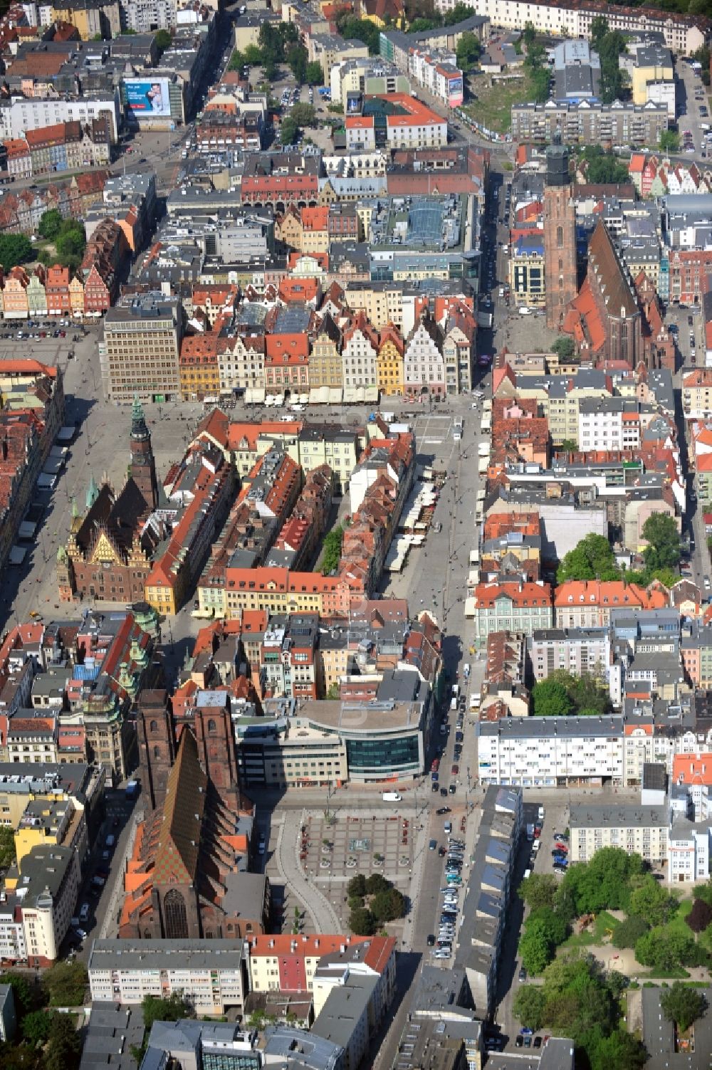 Luftaufnahme WROCLAW - BRESLAU - Altstadt von Breslau / Wroclaw in Polen