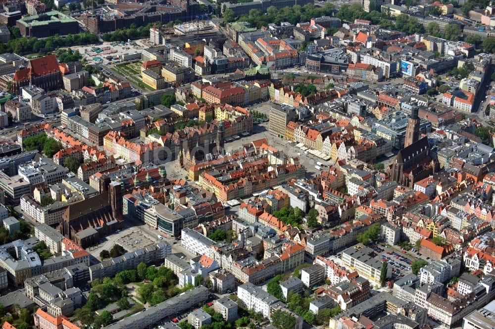 Luftaufnahme WROCLAW - BRESLAU - Altstadt von Breslau / Wroclaw in Polen