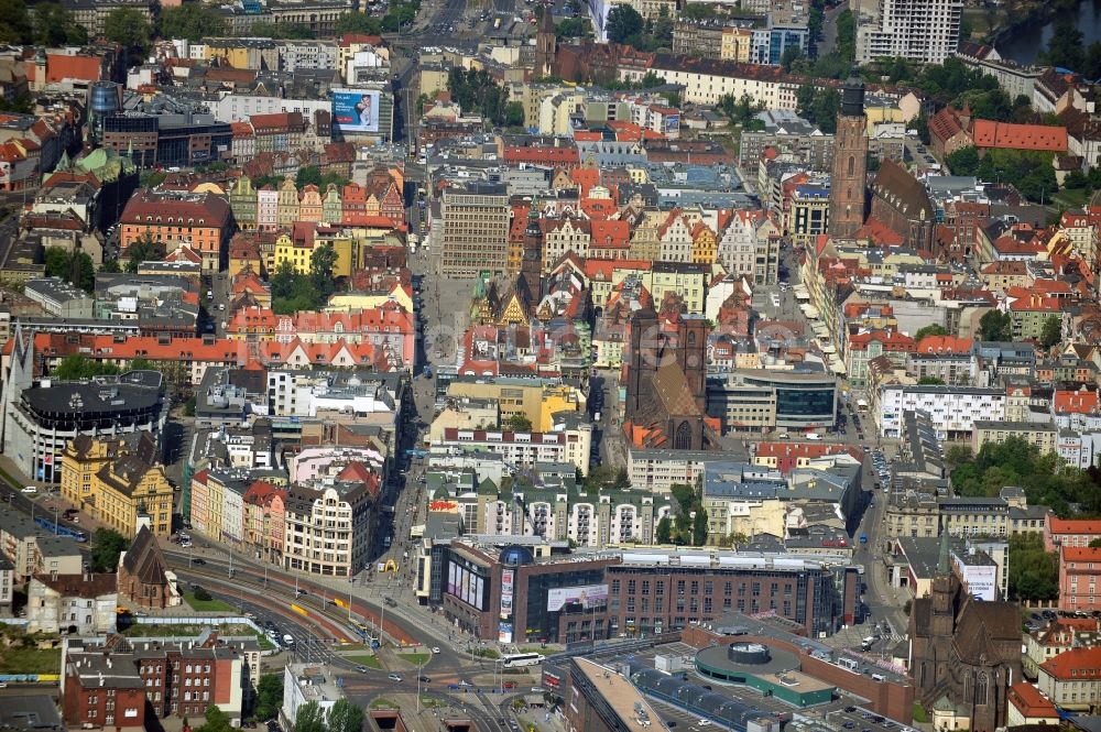 Luftaufnahme WROCLAW - BRESLAU - Altstadt von Breslau / Wroclaw in Polen