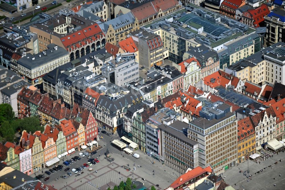 WROCLAW - BRESLAU aus der Vogelperspektive: Altstadt von Breslau / Wroclaw in Polen