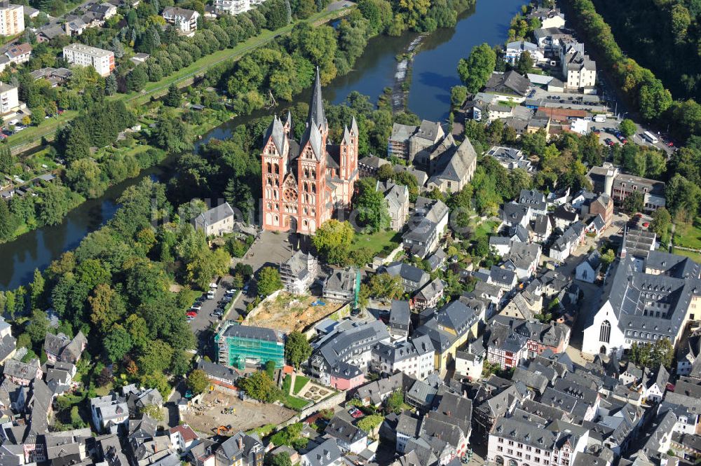 Luftbild Limburg an der Lahn - Altstadt mit Dom von Limburg an der Lahn in Hessen