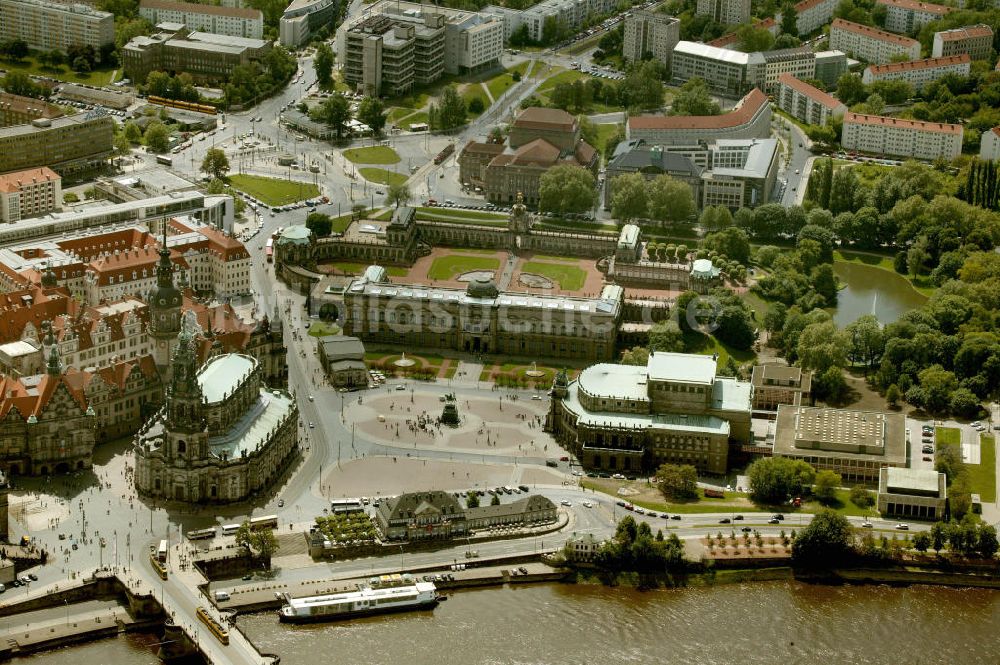 Dresden aus der Vogelperspektive: Altstadt Dresden