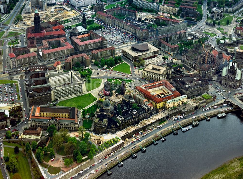 Luftbild Dresden - Altstadt von Dresden im Bundesland Sachsen