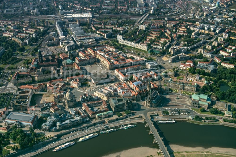 Dresden aus der Vogelperspektive: Altstadt in Dresden im Bundesland Sachsen