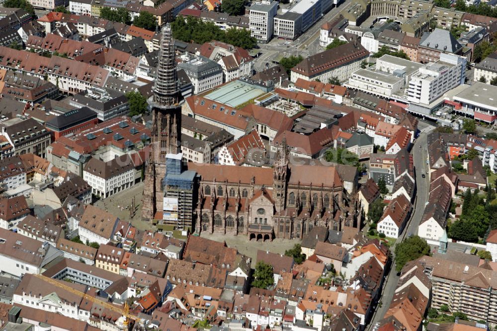 Freiburg im Breisgau aus der Vogelperspektive: Altstadt von Freiburg im Breisgau