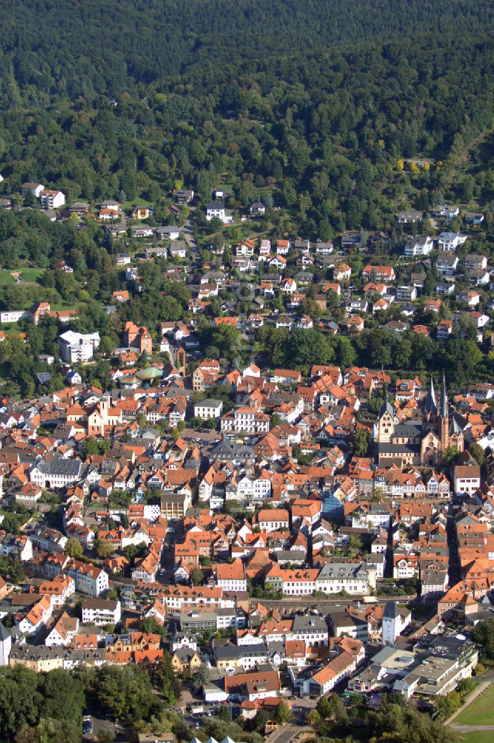 Luftbild Gelnhausen - Altstadt von Gelnhausen in Hessen