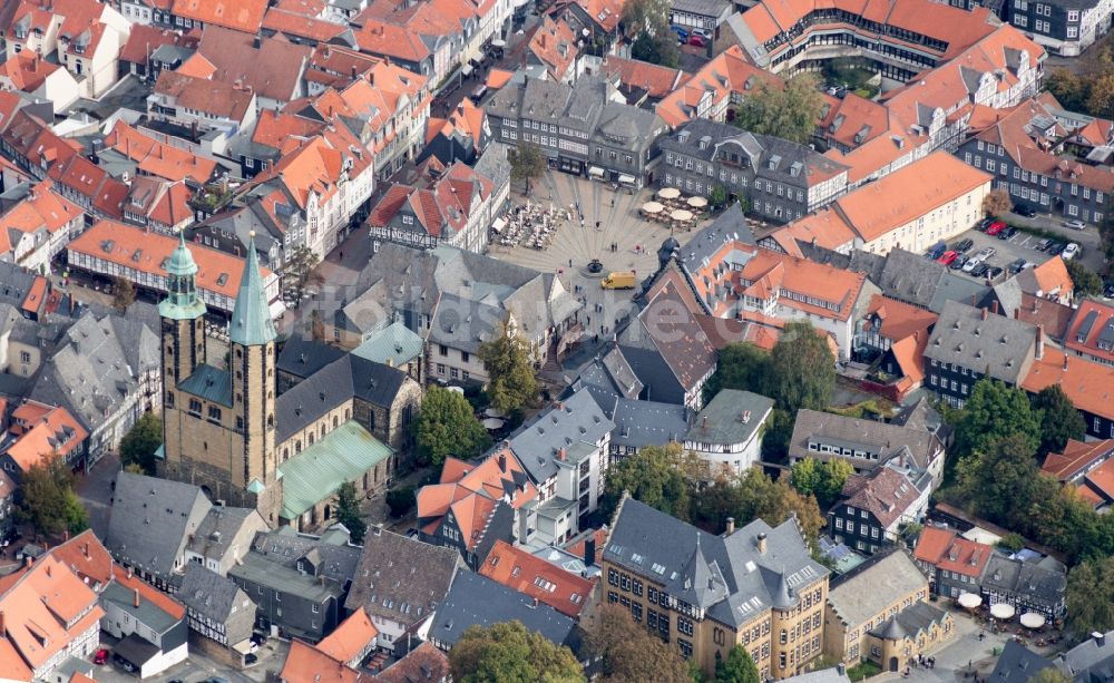 Luftaufnahme Goslar - Altstadt von Goslar im Bundesland Niedersachsen