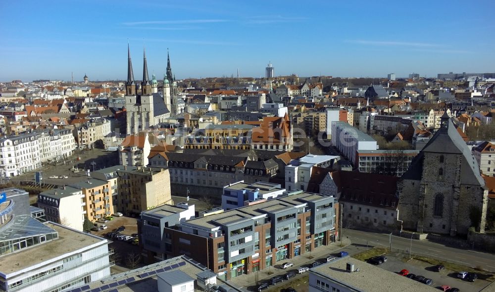 Halle ( Saale ) aus der Vogelperspektive: Altstadt von Halle ( Saale ) im Bundesland Sachsen-Anhalt