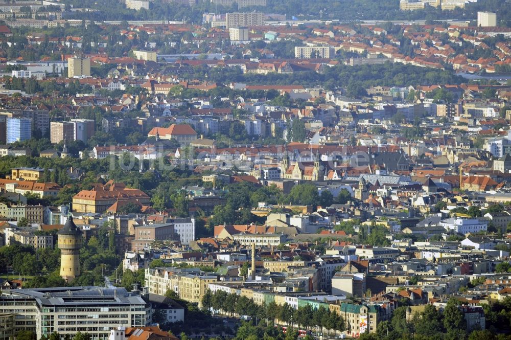 Halle von oben - Altstadt von Halle im Bundesland Sachsen-Anhalt