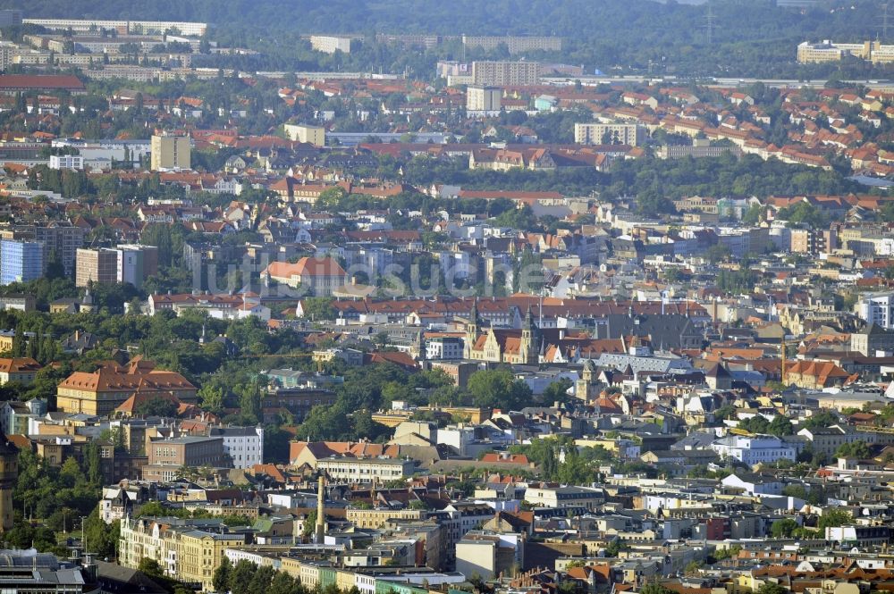 Halle aus der Vogelperspektive: Altstadt von Halle im Bundesland Sachsen-Anhalt