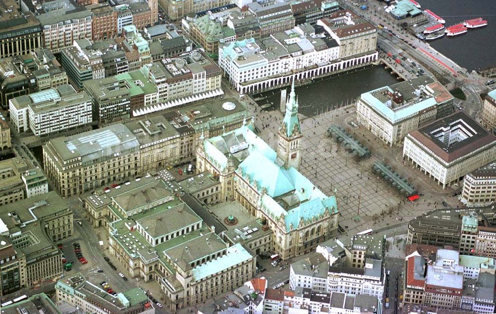 Luftaufnahme Hamburg - Altstadt von Hamburg.