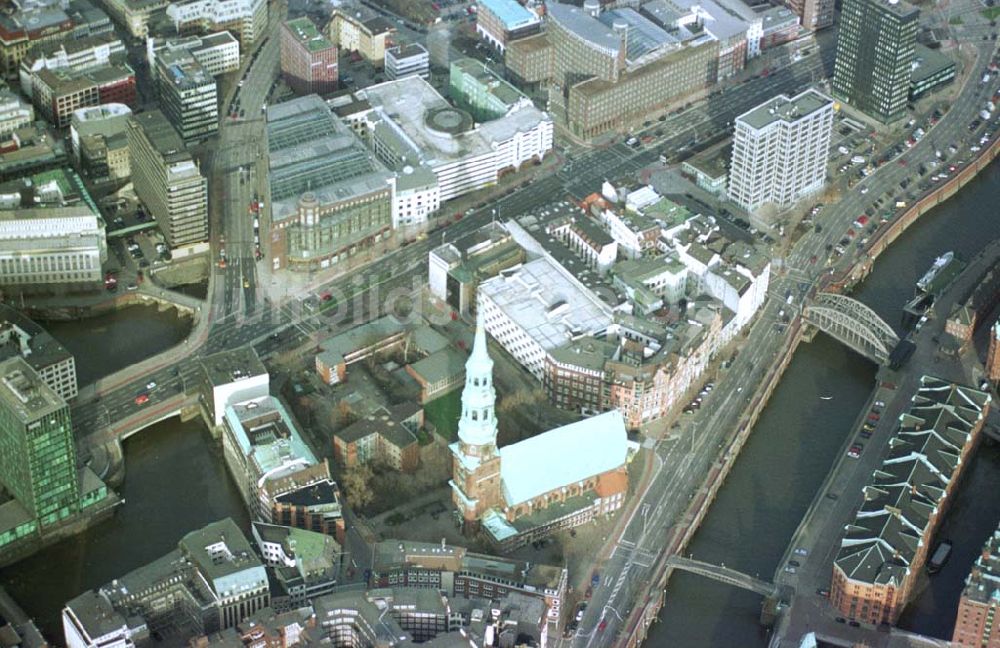 Hamburg von oben - Altstadt am Hamburger Hafen.