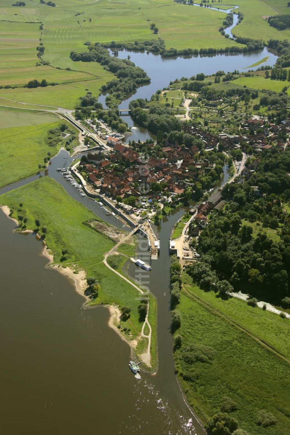 Luftbild Hitzacker - Altstadt Hitzacker