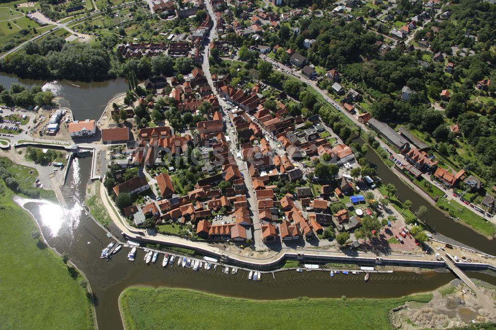 Hitzacker aus der Vogelperspektive: Altstadt Hitzacker