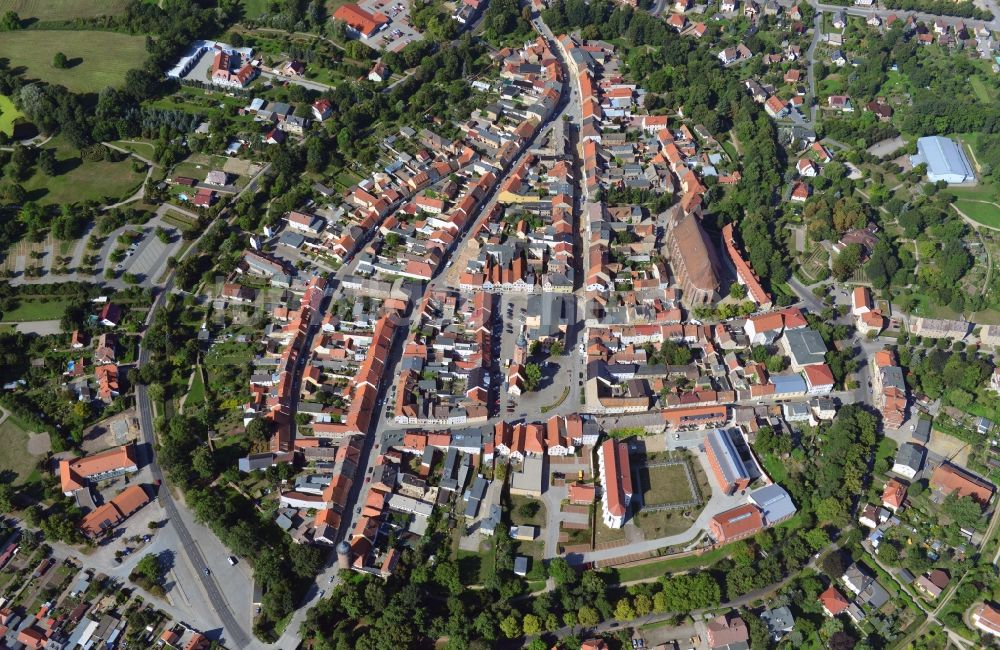 Luftbild Luckau - Altstadt von Luckau im Bundesland Brandneburg