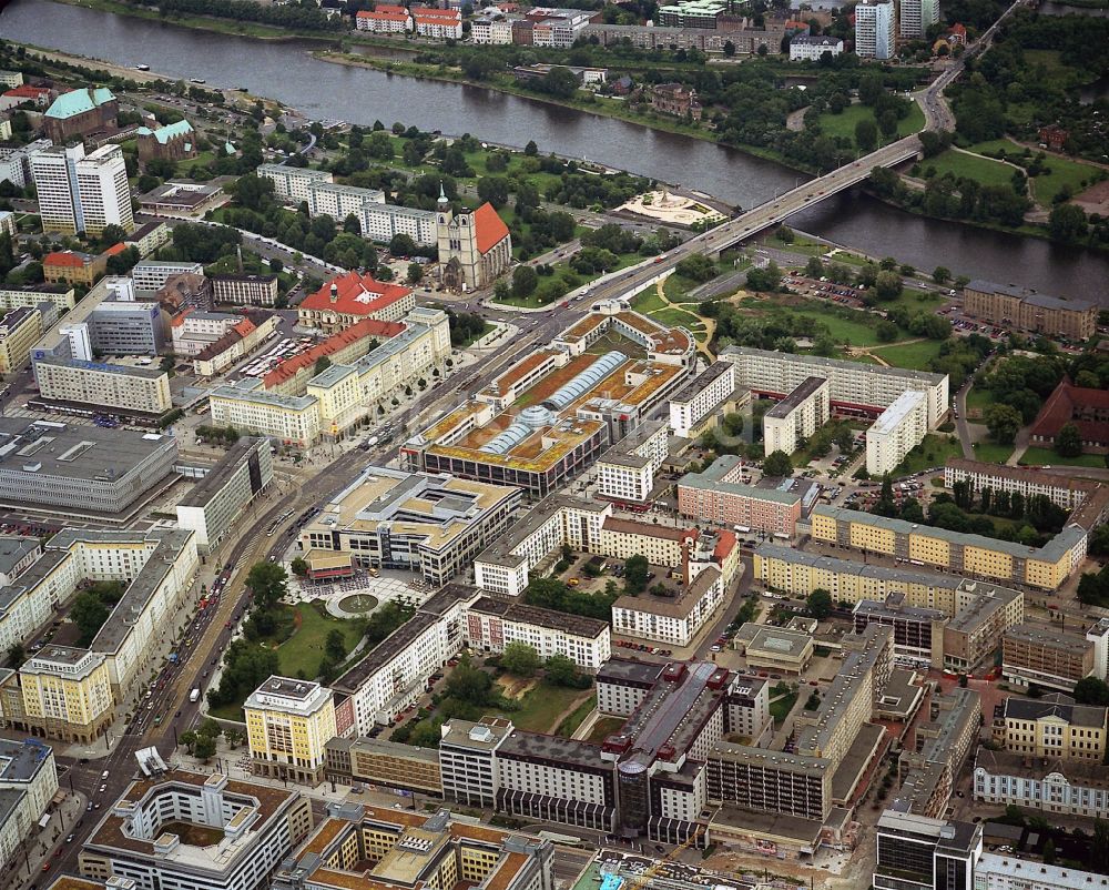 Magdeburg von oben - Altstadt Magdeburg im Bundesland Sachsen-Anhalt