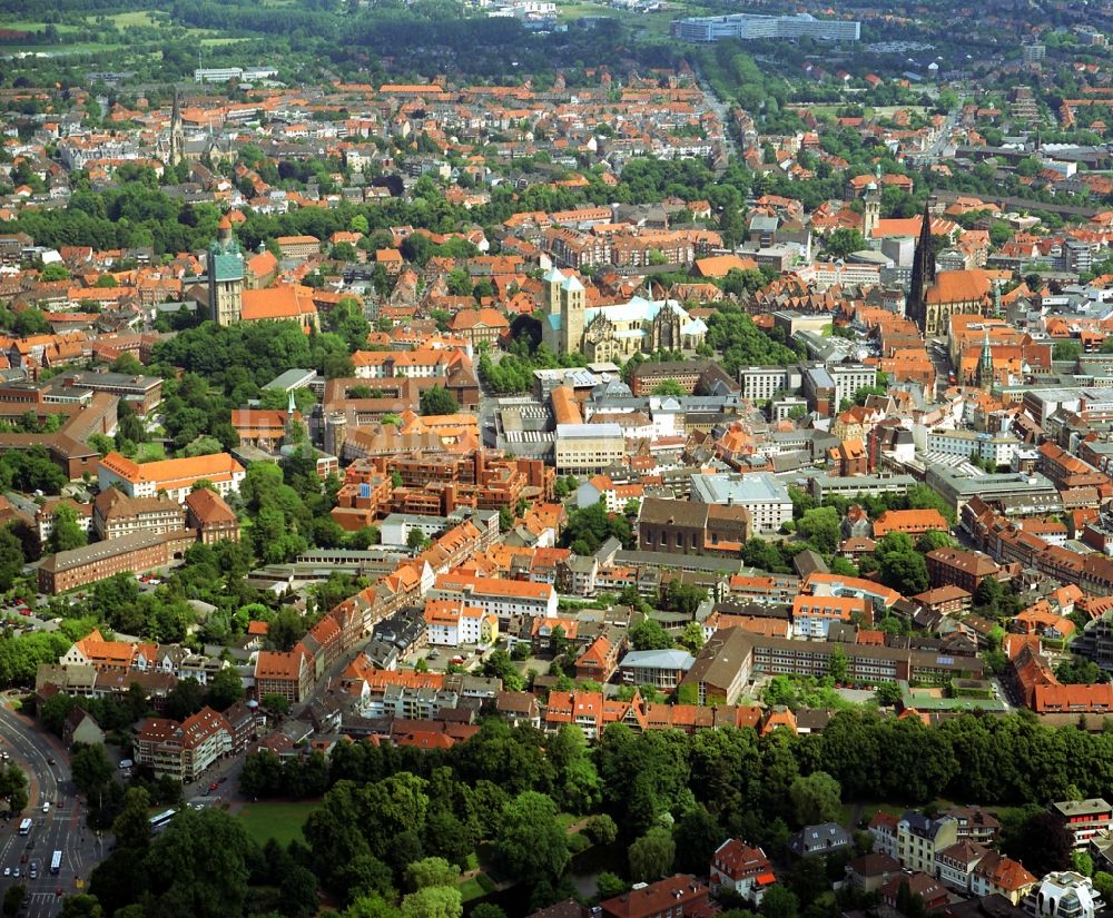 Münster von oben - Altstadt Münster in Nordrhein-Westfalen