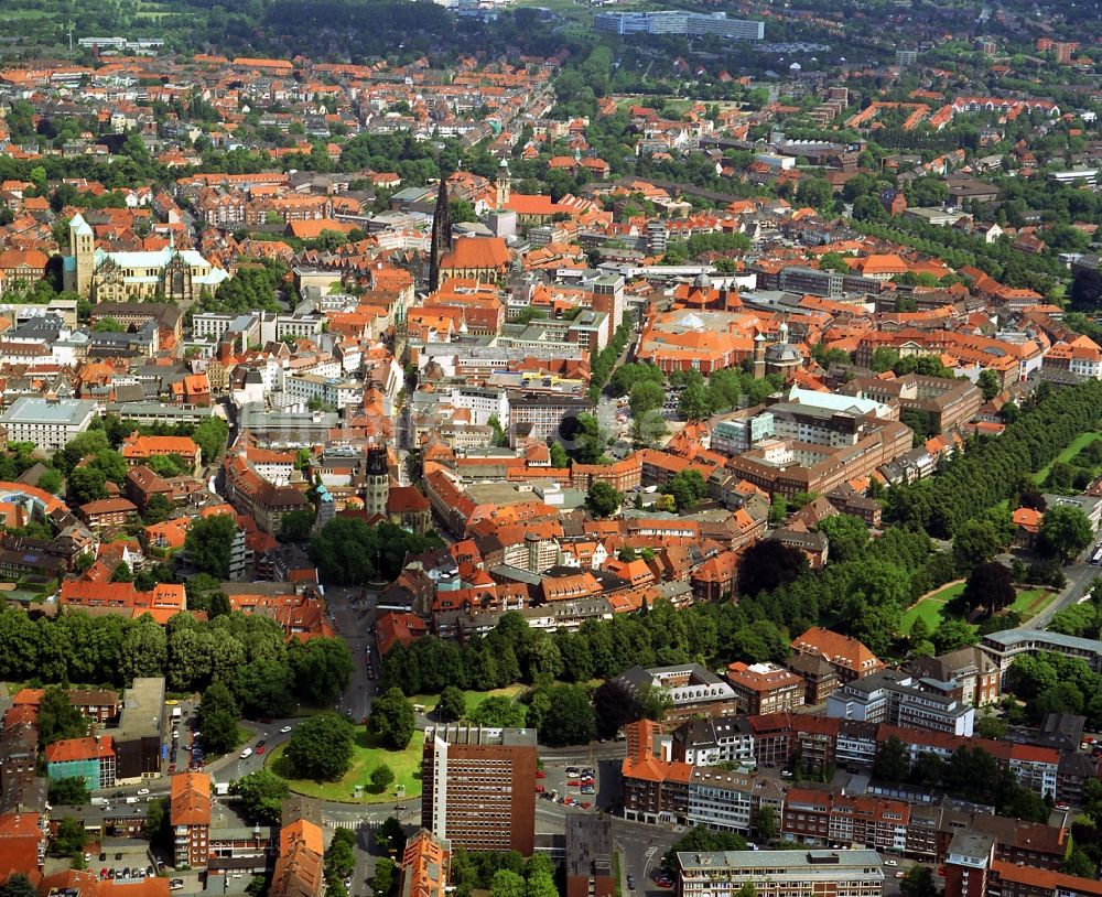 Münster aus der Vogelperspektive: Altstadt Münster in Nordrhein-Westfalen