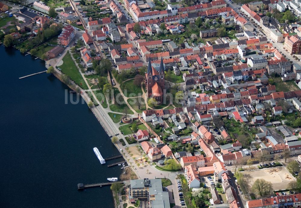 Luftbild Neuruppin - Altstadt von Neuruppin im Bundesland Brandenburg