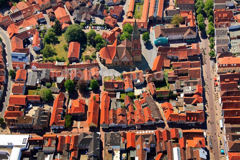 Luftbild Nienburg - Altstadt von Nienburg im Bundesland Niedersachsen